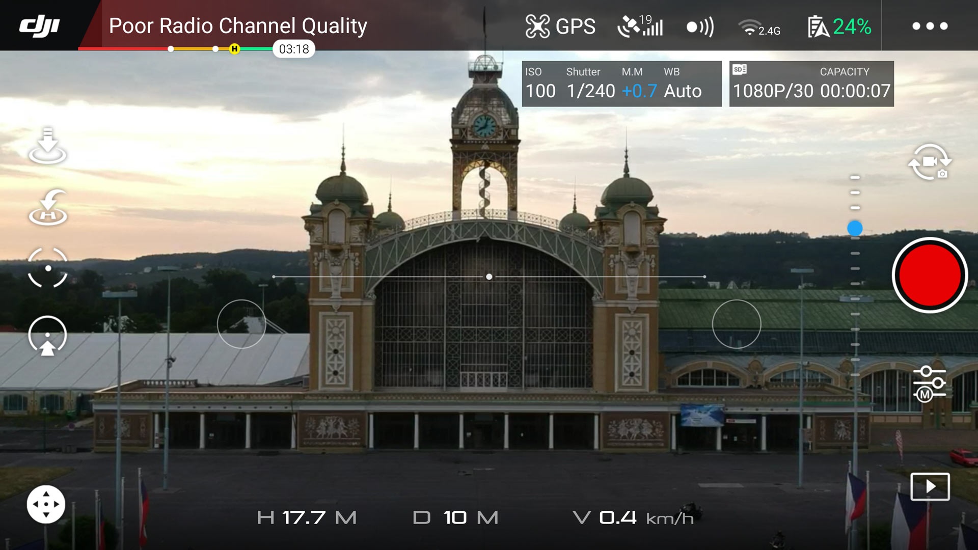 TapFly üzemmód a DJI GO 4 alkalmazásban DJI GO 4 TapFly Spark