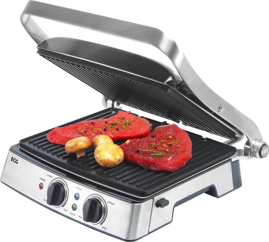 A kontaktgrill nem fröcsköl, és mindkét oldalról süt, így akár kétszer gyorsabban készül el az étel. A kontaktgrill nem fröcsköl, és mindkét oldalról süt, így akár kétszer gyorsabban készül el az étel.
