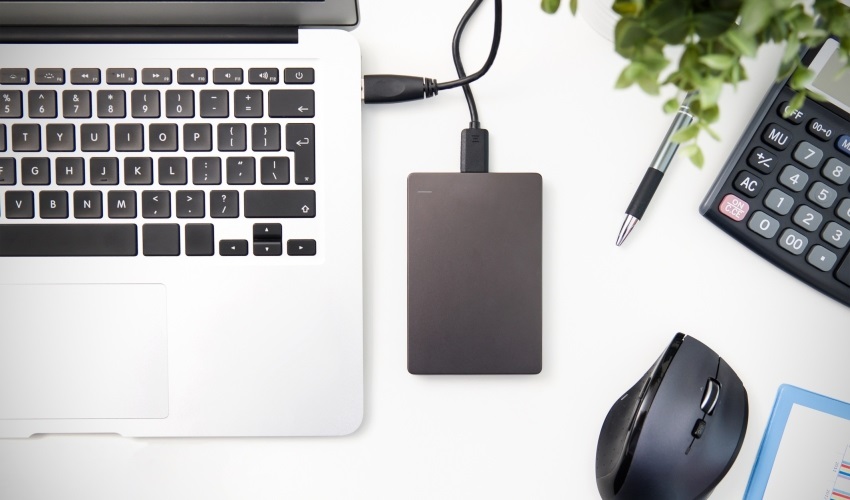Biztonsági mentésre használt külső merevlemez