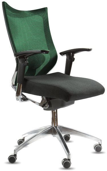 SPINERGO Office zöld textil huzattal Move and Stop mechanikás irodai szék