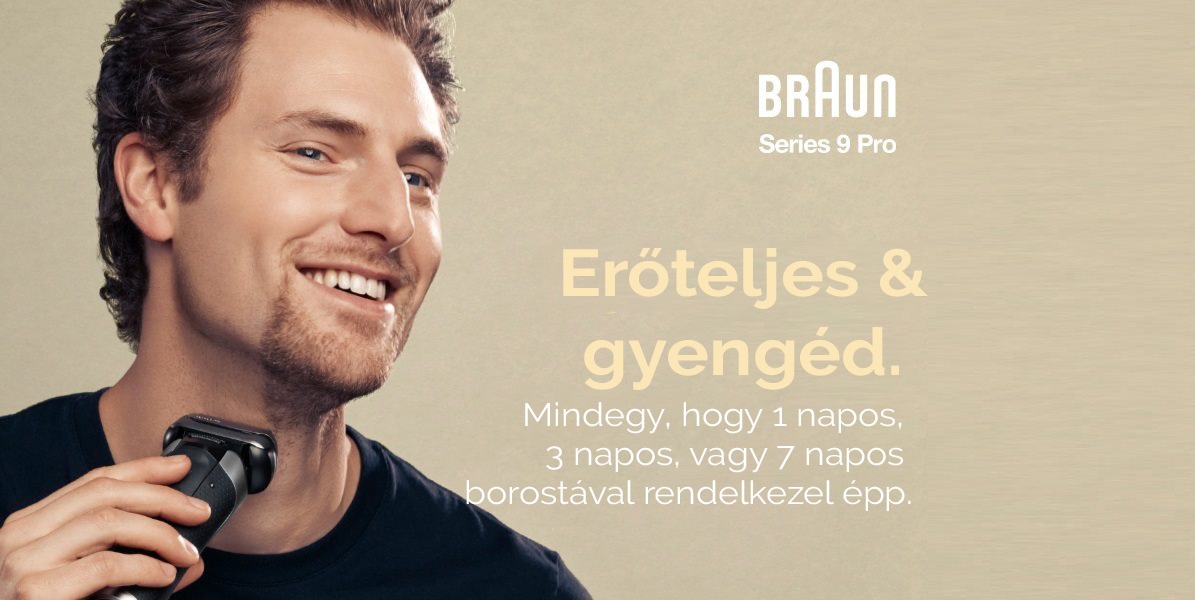 BRAUN Series 9 9417s SILVER rezgőkéses borotva