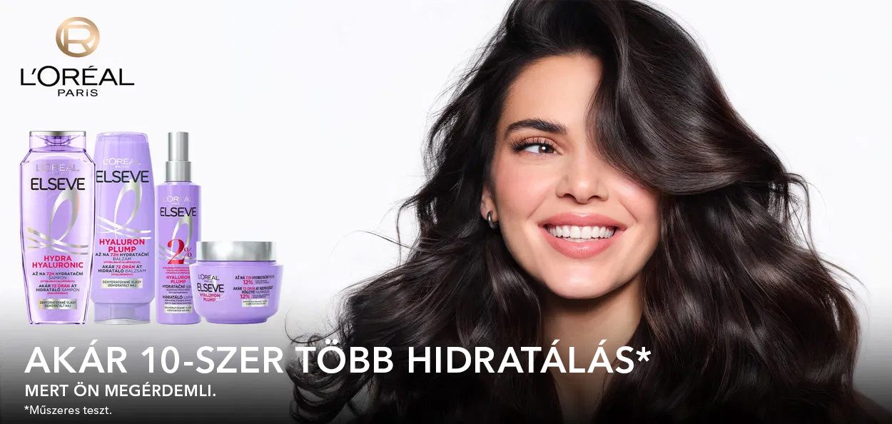 L'ORÉAL PARIS Elseve Hyaluron Plump 72H sampon 400 ml