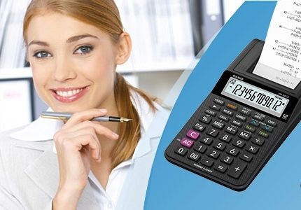 asztali szalagos Casio számológép