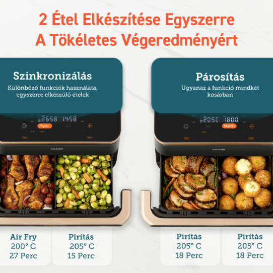 Cosori TF101S Dual Blaze TwinFry 10 l airfryer