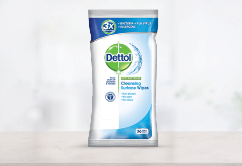 DETTOL antibakteriális törlőkendő különféle felületekre, citrom és lime