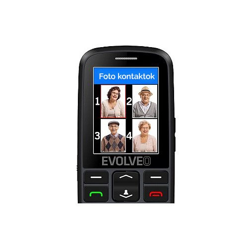 EVOLVEO EasyPhone EG mobiltelefon, fekete