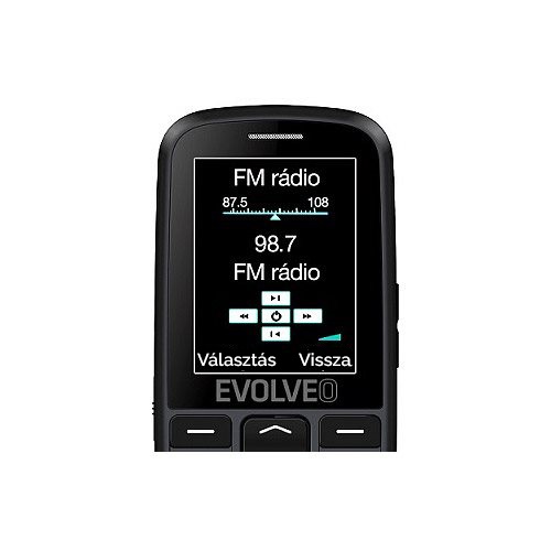 EVOLVEO EasyPhone EG mobiltelefon, fekete