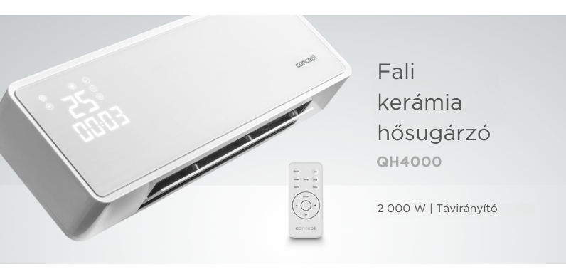 CONCEPT QH4000 fali kerámia hősugárzó