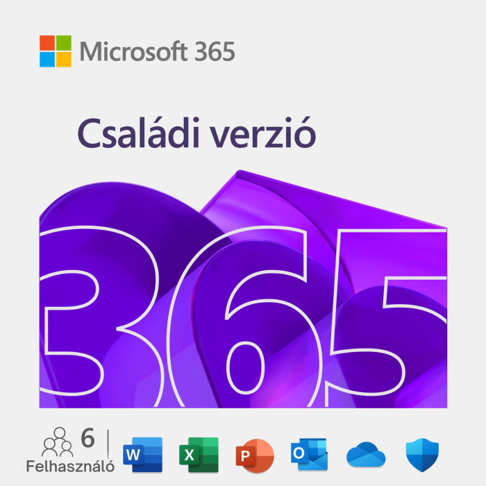 Office szoftver Microsoft 365 Családi verzió (e-licenc)