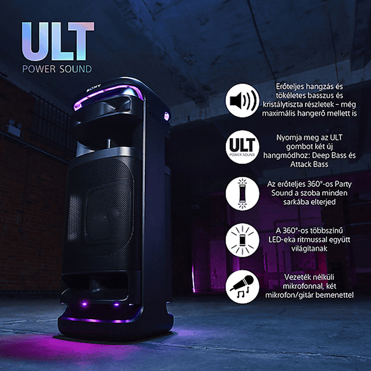 Sony ULT TOWER 10 Bluetooth hangszóró