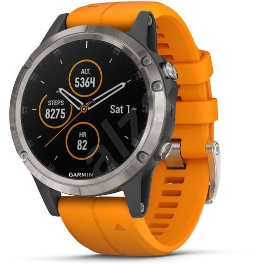 fenix 5 plus sapphire orange