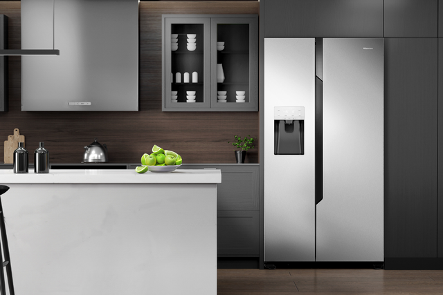 Hisense amerikai hűtőszekrény: Side-by-side hűtő