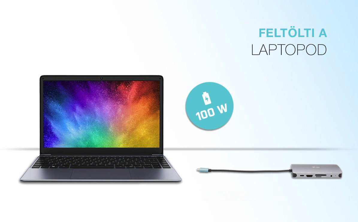 i-tec USB-C Metal Nano Dock 4K HDMI/VGA dokkolóállomás