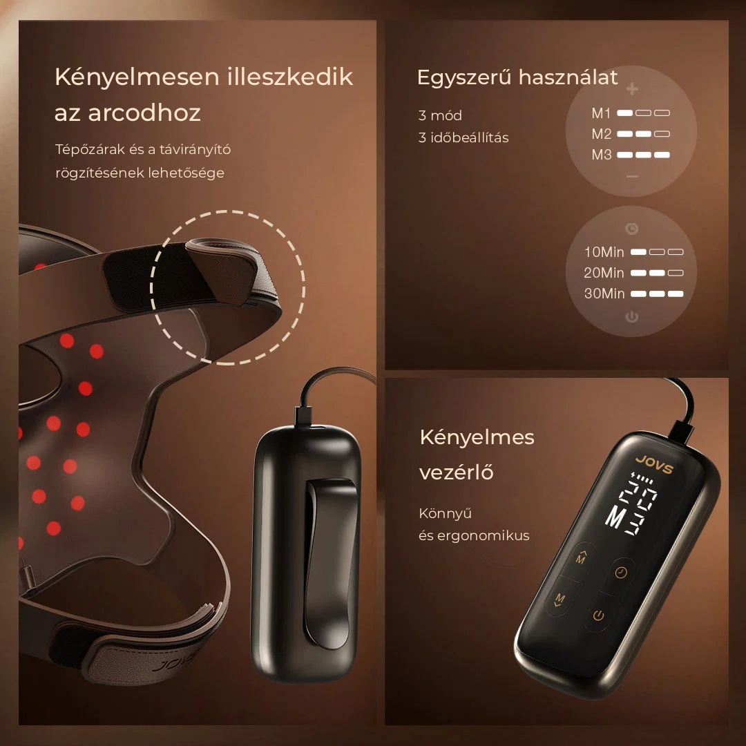 JOVS 4D v2 lézeres fényterápiás maszk