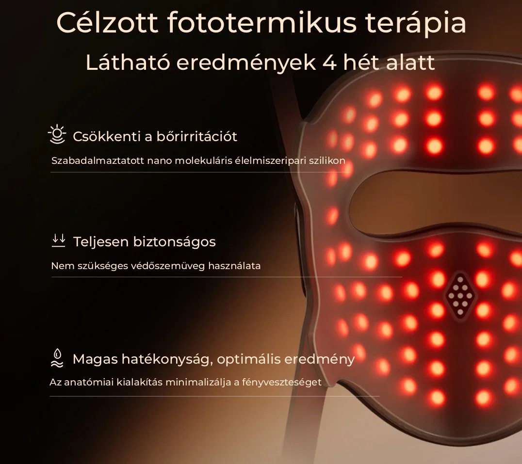 JOVS 4D v2 lézeres fényterápiás maszk