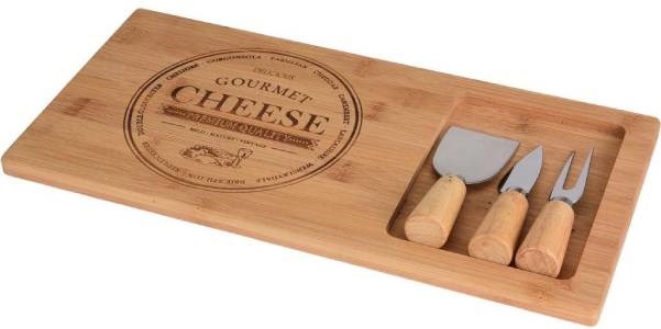 Vágódeszka sajtokhoz késekkel