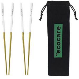 Fém sushi evőpálcikák tokkal