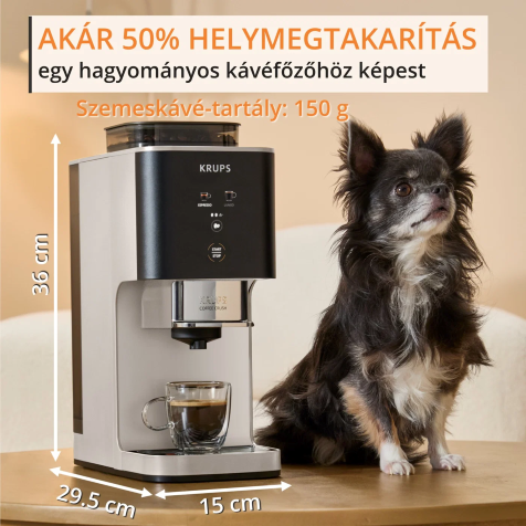 KRUPS SA4001E0 Coffee Crush Ivory automata kávéfőző