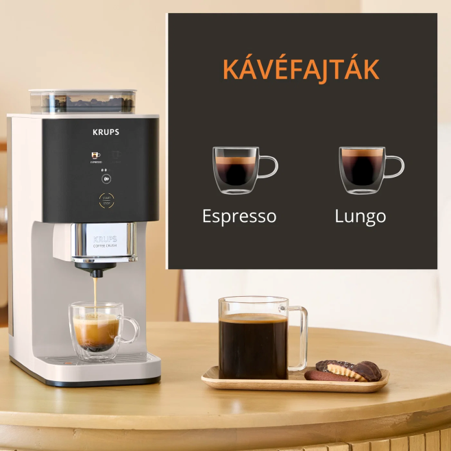 KRUPS SA4001E0 Coffee Crush Ivory automata kávéfőző