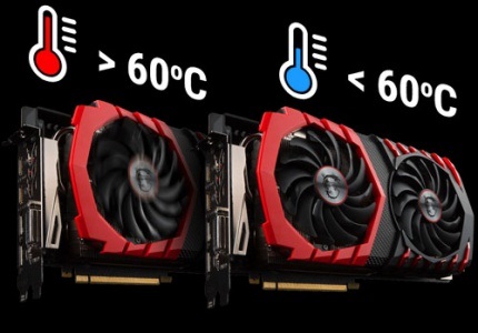 MSI videókártya Zero Frozr hűtése