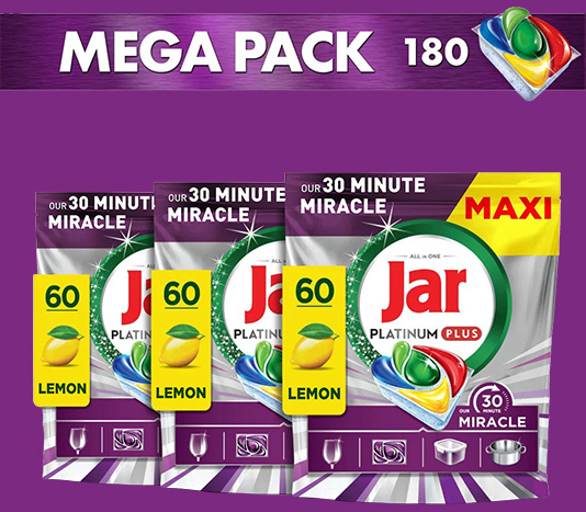 JAR Platinum Plus 30 Minute Miracle mosogatógép tabletta 100 db