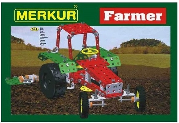 Merkur építőjáték traktor