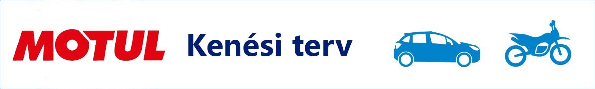 Motul kenési terv