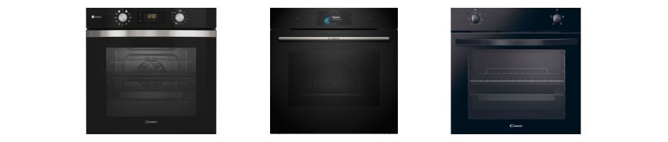 fekete beépíthető sütő