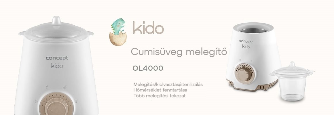 CONCEPT OL4000 3in1 Single Kido cumisüveg melegítő