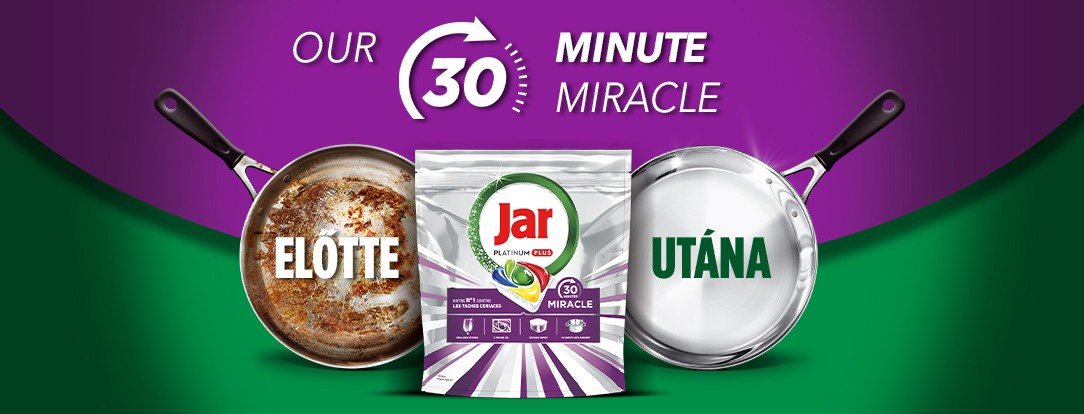 JAR Platinum Plus 30 Minute Miracle mosogatógép tabletta 100 db
