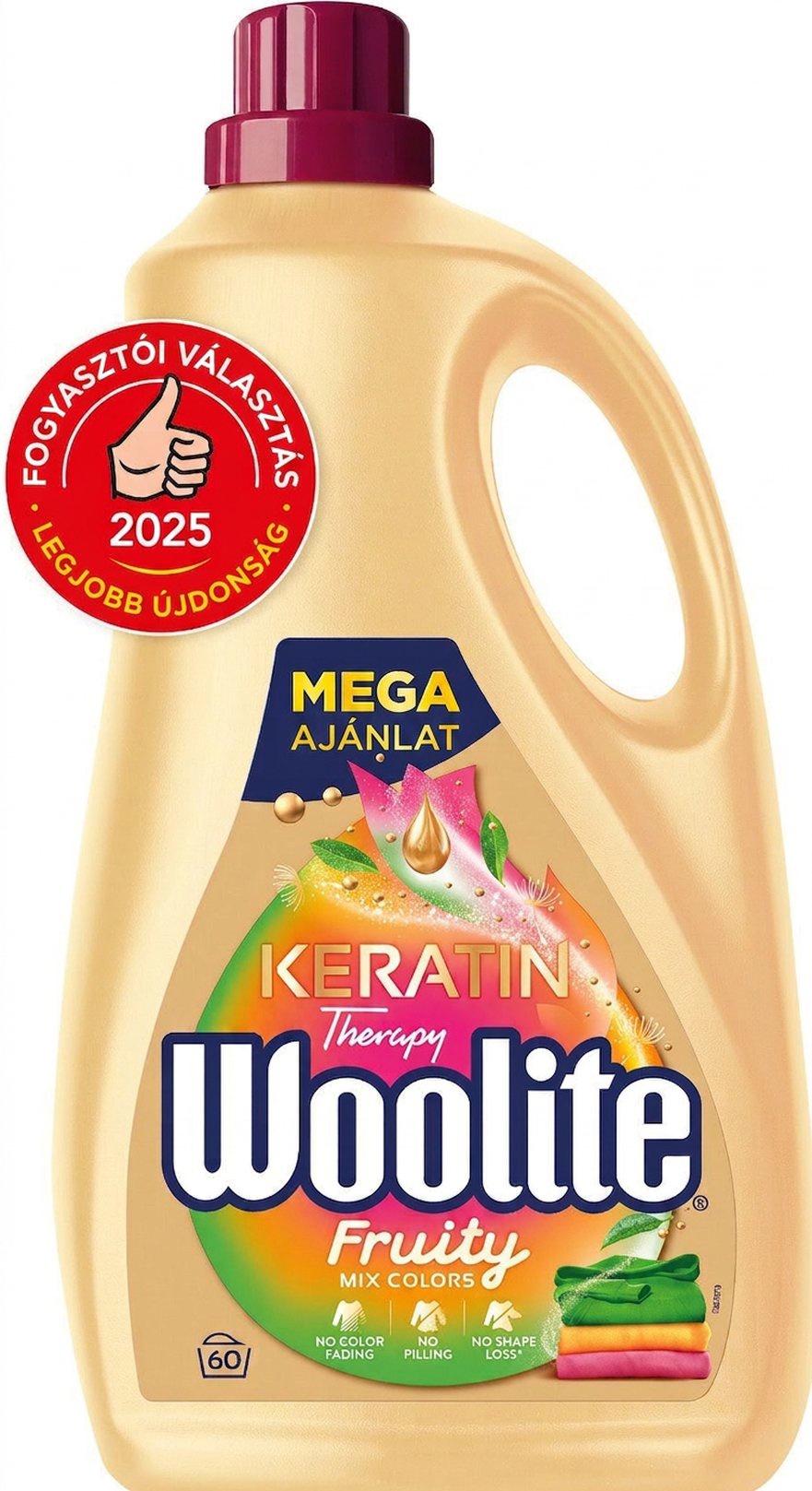 WOOLITE Fruity Color mosógél 3,6 l (60 mosás)