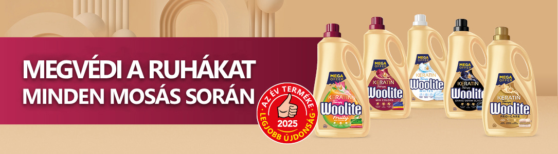 WOOLITE Dark, Black & Denim mosógél 2× 3,6 l (120 mosás)