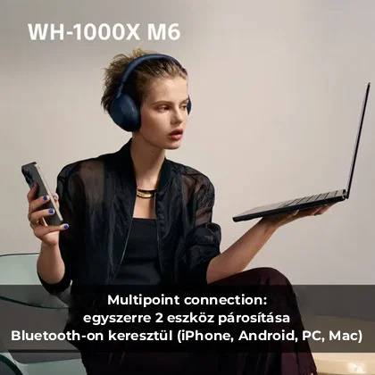 Sony Noise Cancelling WH-1000XM6, rózsaszín
