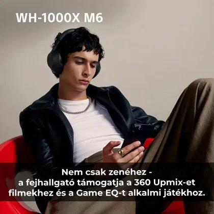 Sony Noise Cancelling WH-1000XM6, rózsaszín