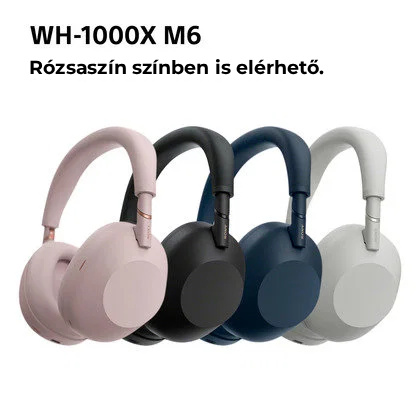 Sony Noise Cancelling WH-1000XM6, rózsaszín