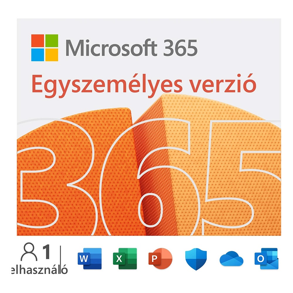 Microsoft 365 Egyszemélyes verzió irodai szoftver