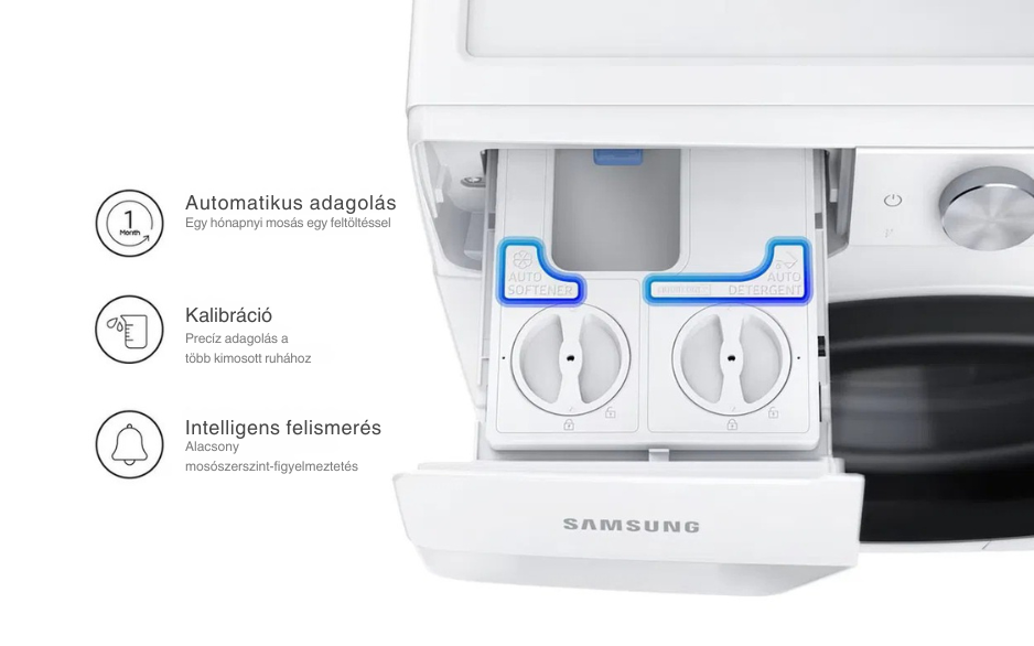 SAMSUNG WW90T534DAWCS7 gőzmosógép