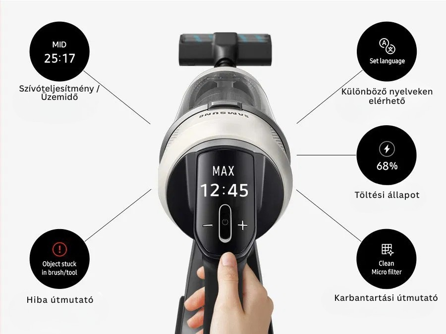 Samsung VS80F28DES/GE Bespoke AI Jet Lite complete extra álló porszívó