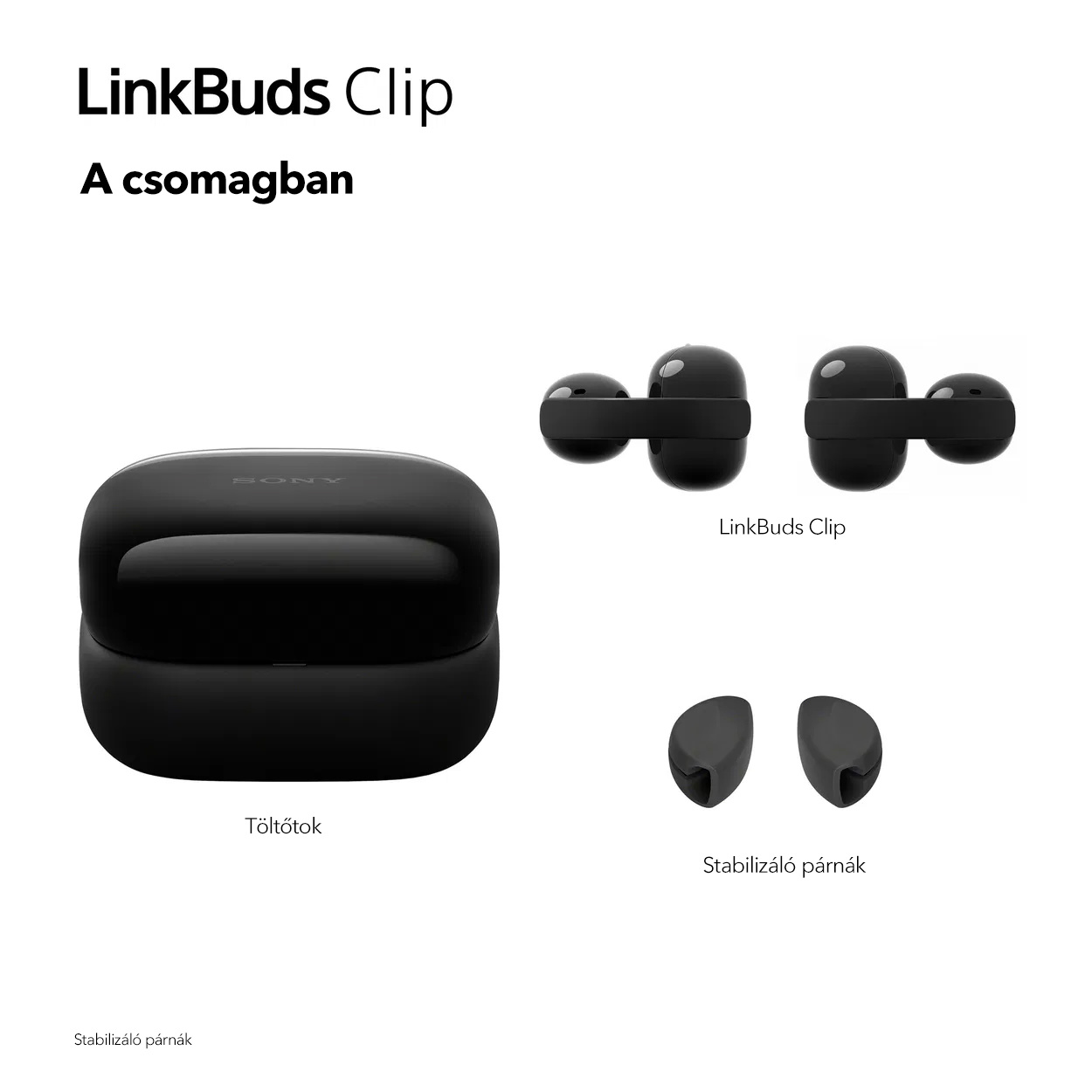 Sony LinkBuds Clip vezeték nélküli fülhallgató