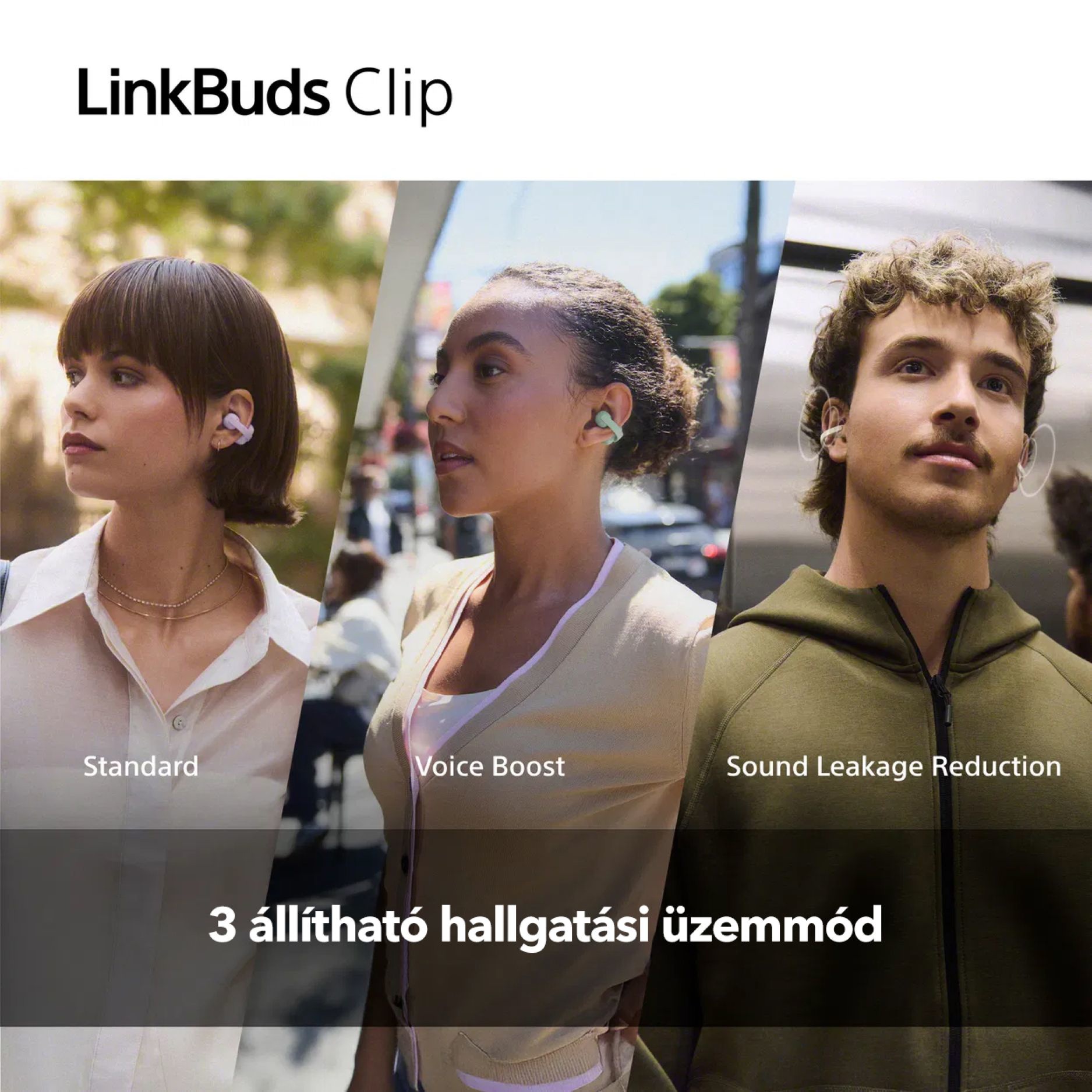 Sony LinkBuds Clip vezeték nélküli fülhallgató