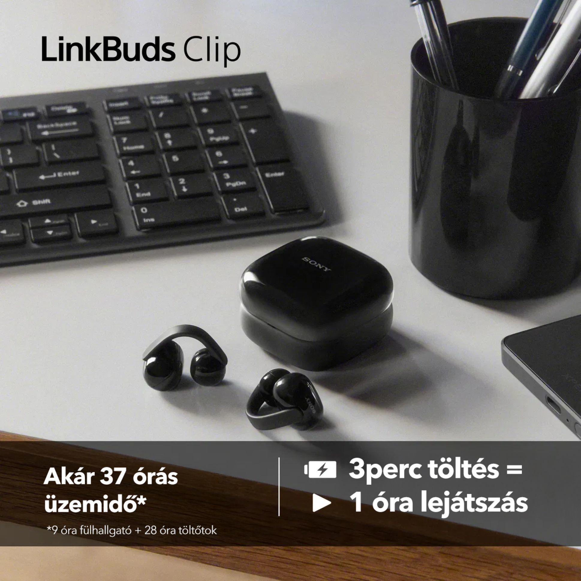 Sony LinkBuds Clip vezeték nélküli fülhallgató