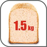 Akár 1,5 kg súlyú kenyér