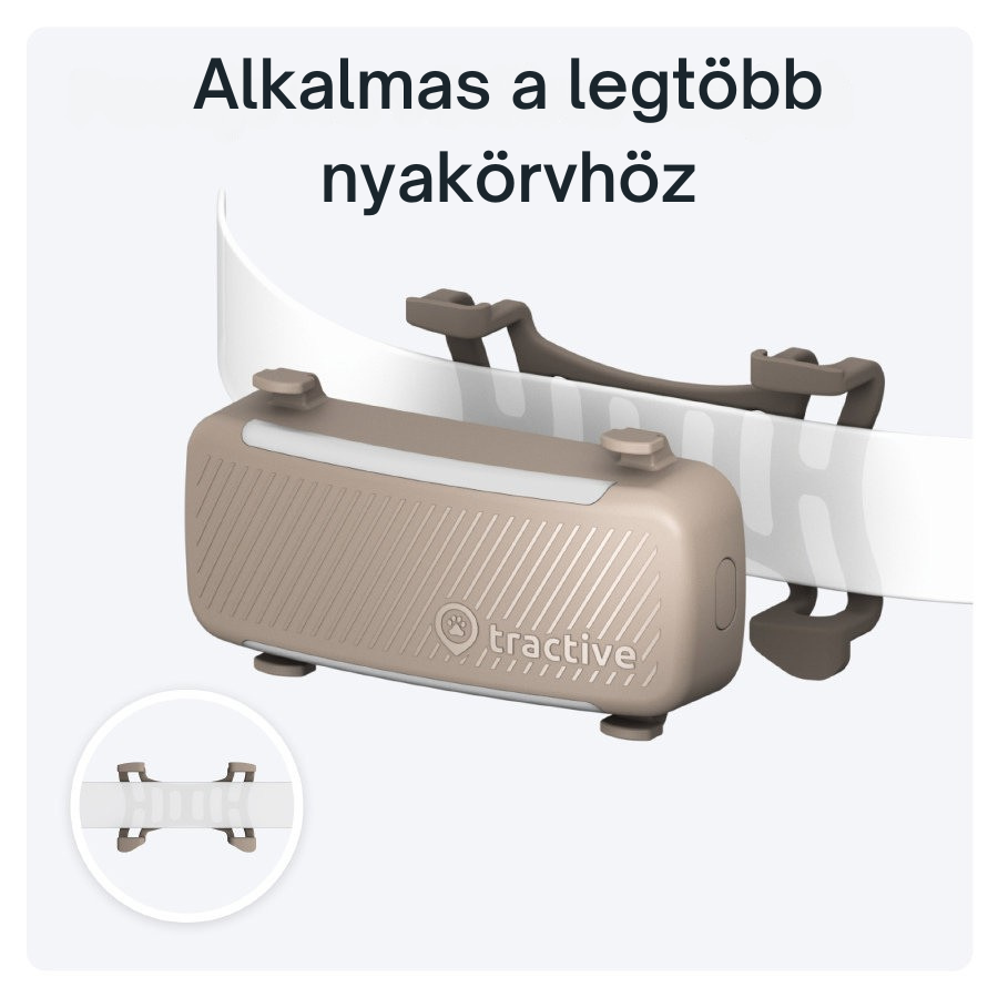 Tractive DOG 6 - GPS-nyomkövető kutyáknak és egészségügyi monitor, barna