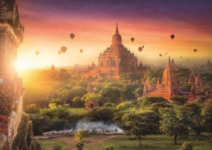 Felnőtt puzzle Star Wars - templom Burmában