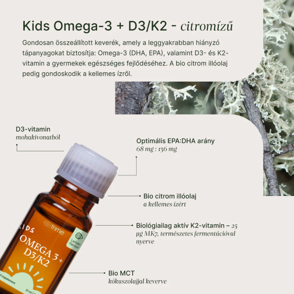 Trime Kids Omega 3 + D3/K2, 31 ml, lemon