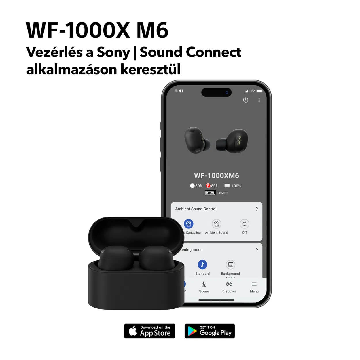 Sony Noise Cancelling WF-1000XM6 vezeték nélküli fülhallgató