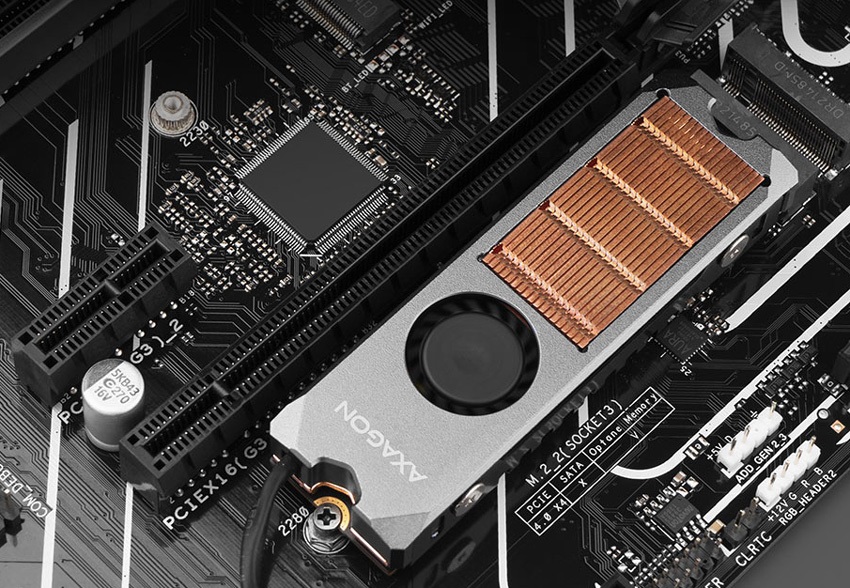 SSD hűtő  M.2,axagon 