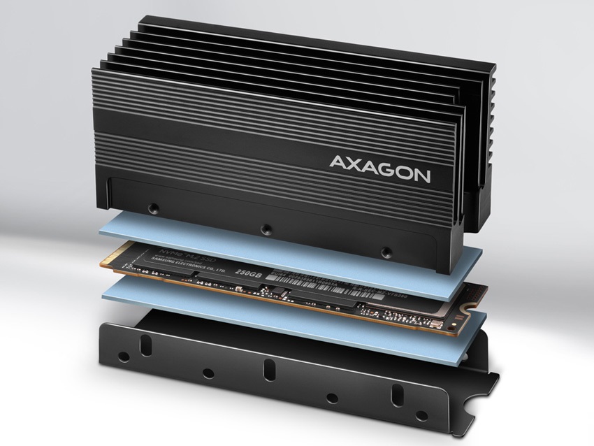 SSD hűtő  M.2,axagon