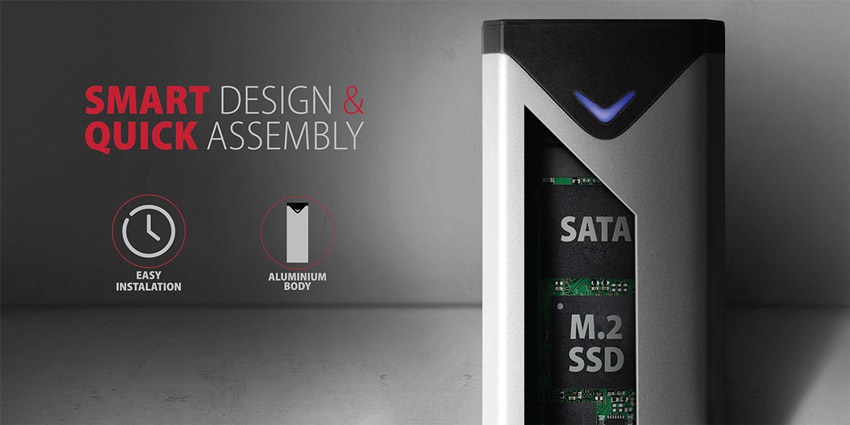 Külső ház, AXAGON EEM2-SG2