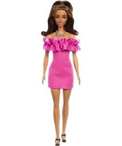 Barbie modell barna hajjal